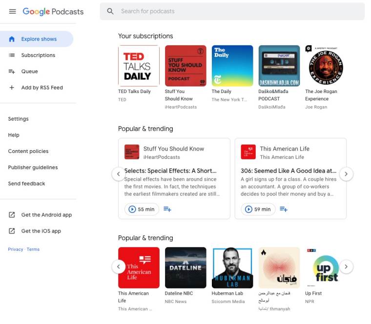 Google Podcasts
