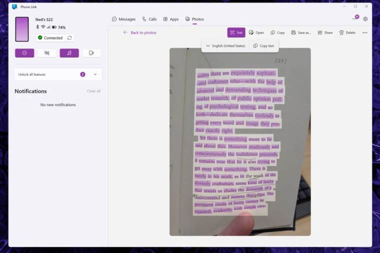 Kopiranje teksta sa slike _ Microsoft Phone Link _ Foto PrtScr The Verge.jpg