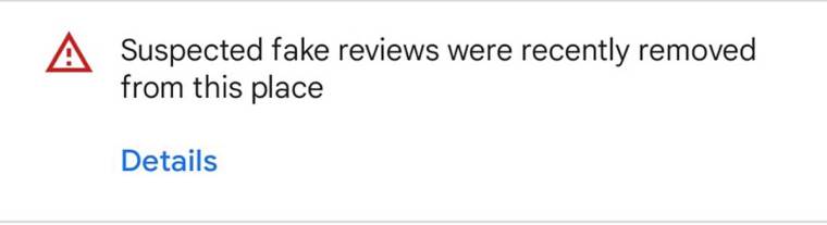 Google Mape upozorenje o lažnim recenzijama
