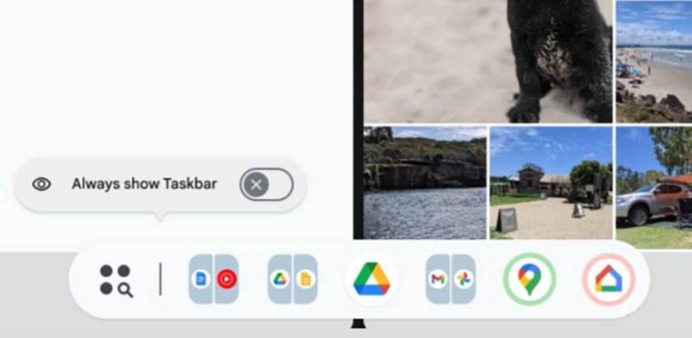 Android 15 dock