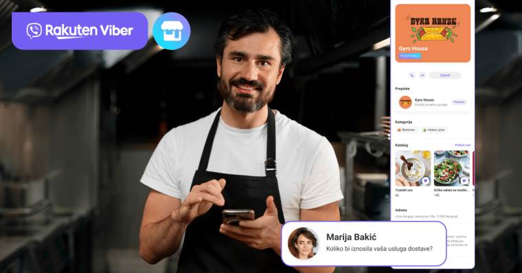 Primer Viber Poslovnog naloga u Srbiji