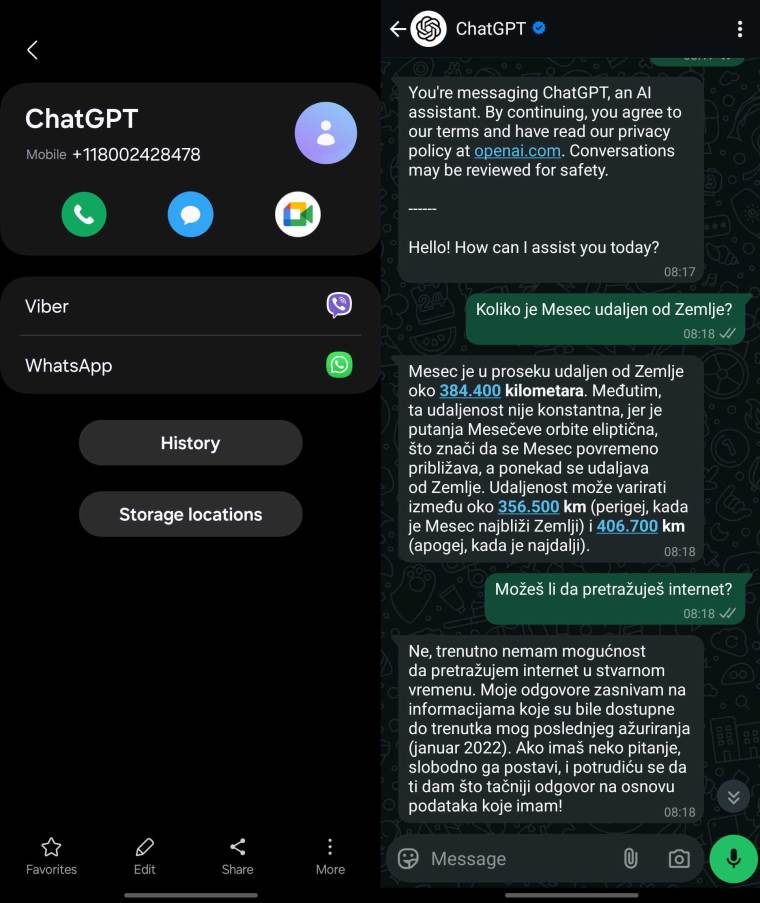 WhatsApp ChatGPT