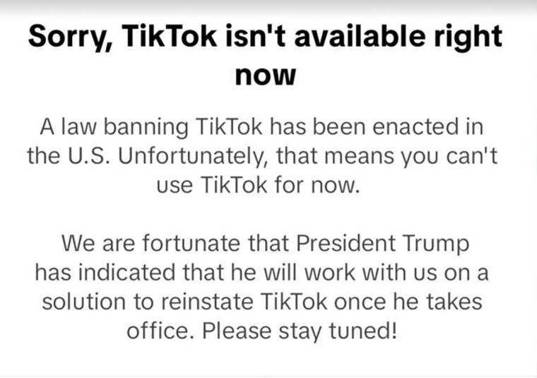 TikTok poruka