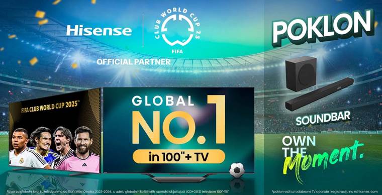 Hisense soundbar na poklon