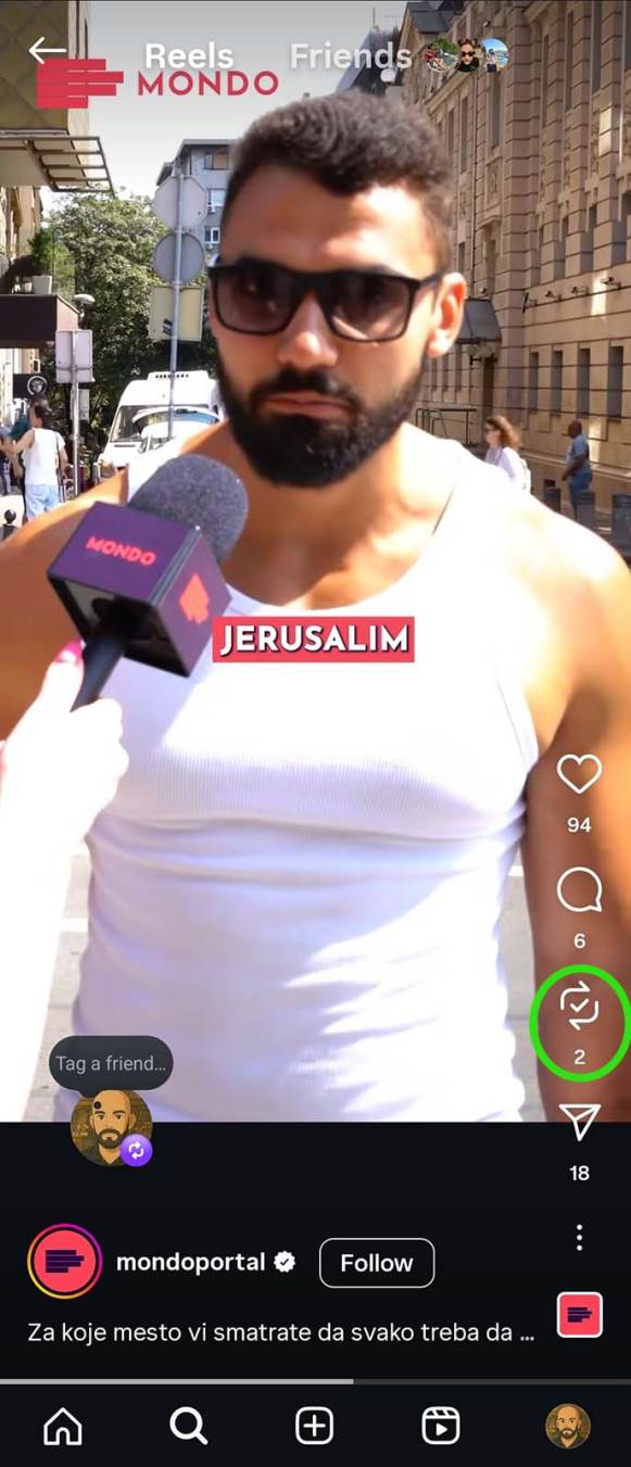 Brisanje repostovanih objava