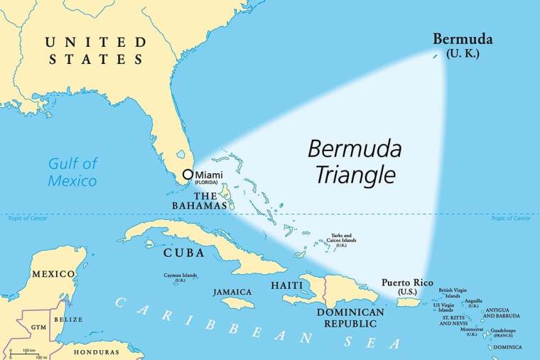 Bermudski trougao mapa