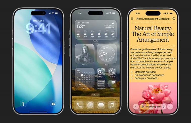 iOS 26 dizajn