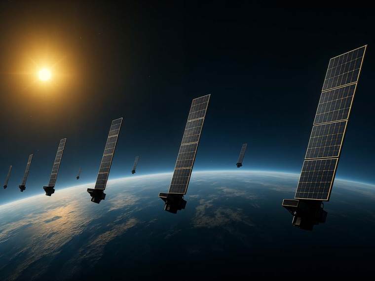 Starlink sateliti u nizu