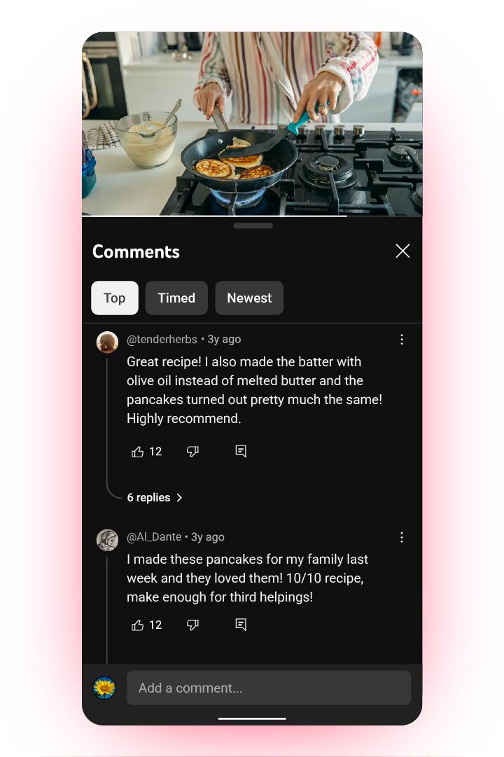 YouTube nizani komentari