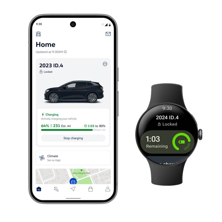 Volkswagen aplikacija za pametne satove