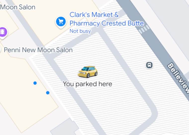 Google Maps lokacija parkinga