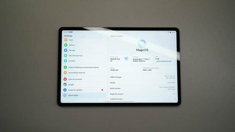 Honor Pad 10 MagicOS