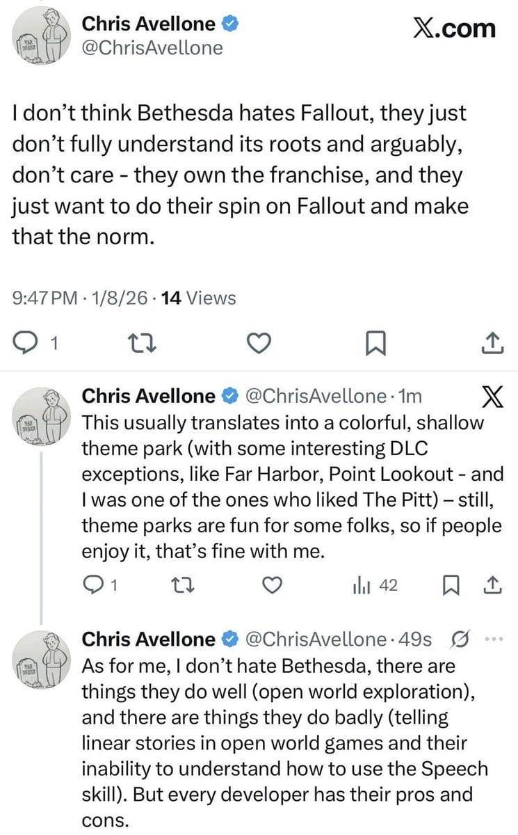Kris Avelon o Bethesda