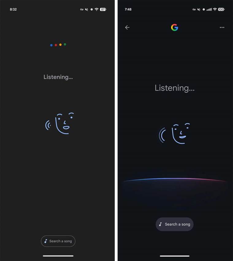 Google Voice Search redizajn