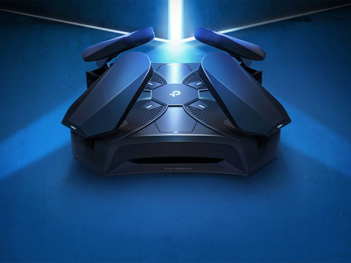 Wi-Fi ruter Archer AXE200 Omni pomera antene CES 2022 1.jpg