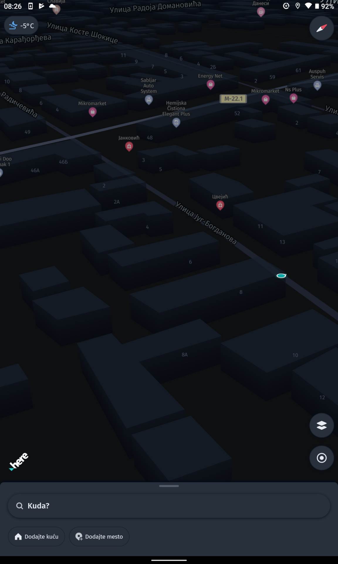 Navigacija na srpskom HERE WeGo (8).png
