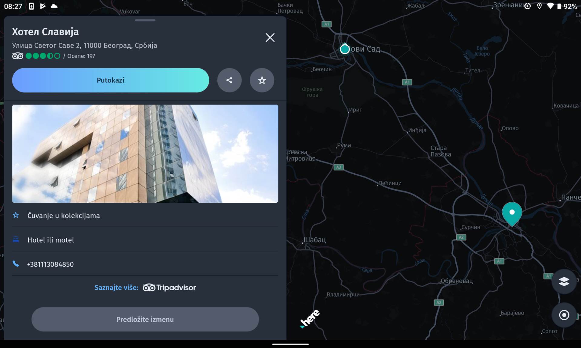 Navigacija na srpskom HERE WeGo (10).png