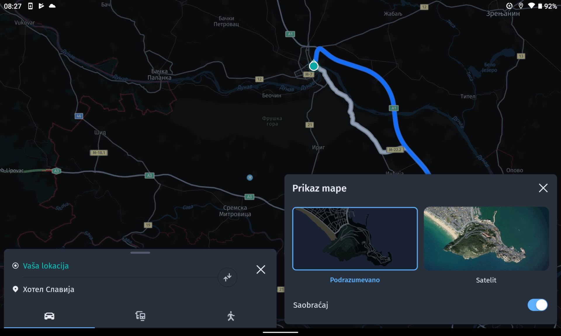 Navigacija na srpskom HERE WeGo (14).png