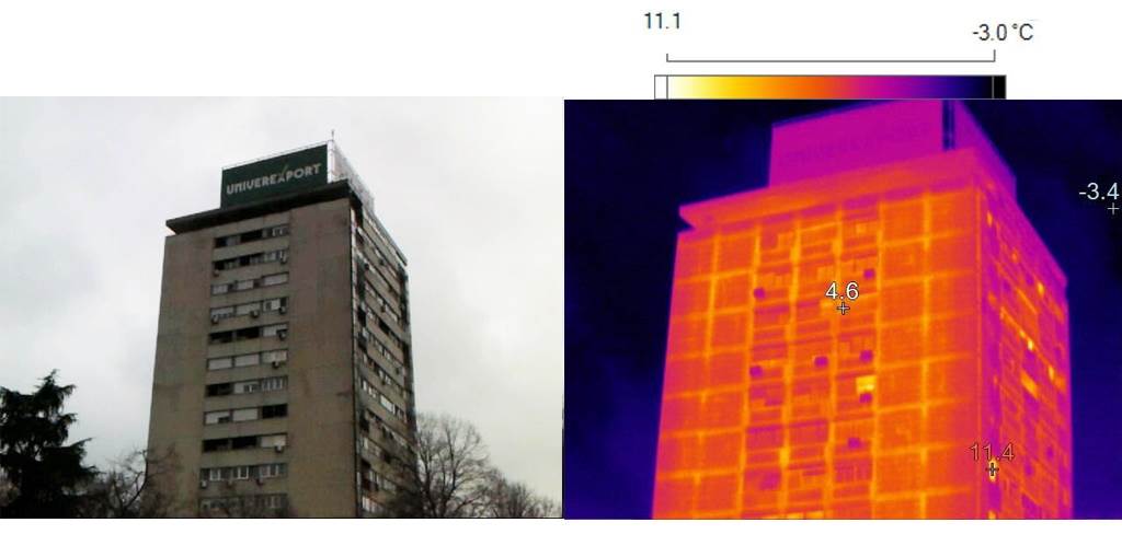 Soliter u bloku 37 na kojem se vide neizolovani betonski zidovi