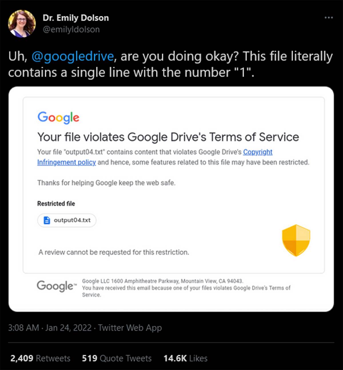Google Drive problem