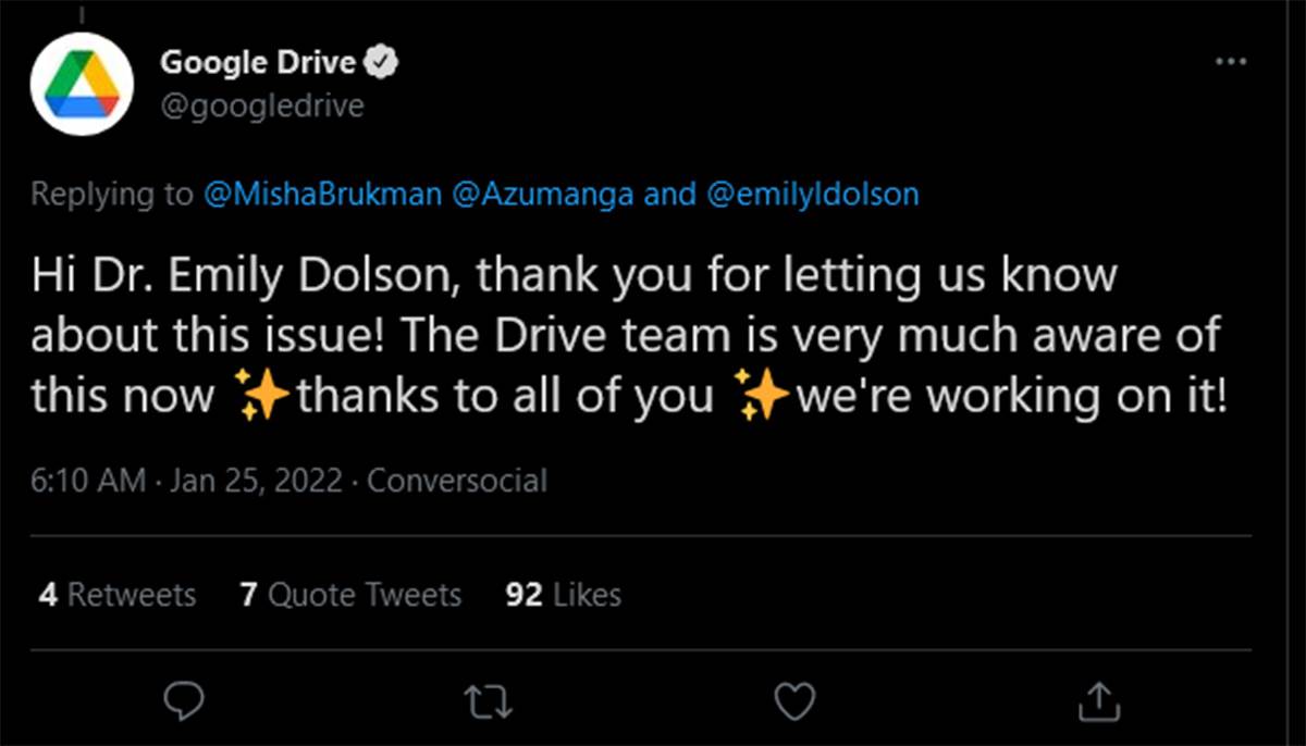 Google Drive problem