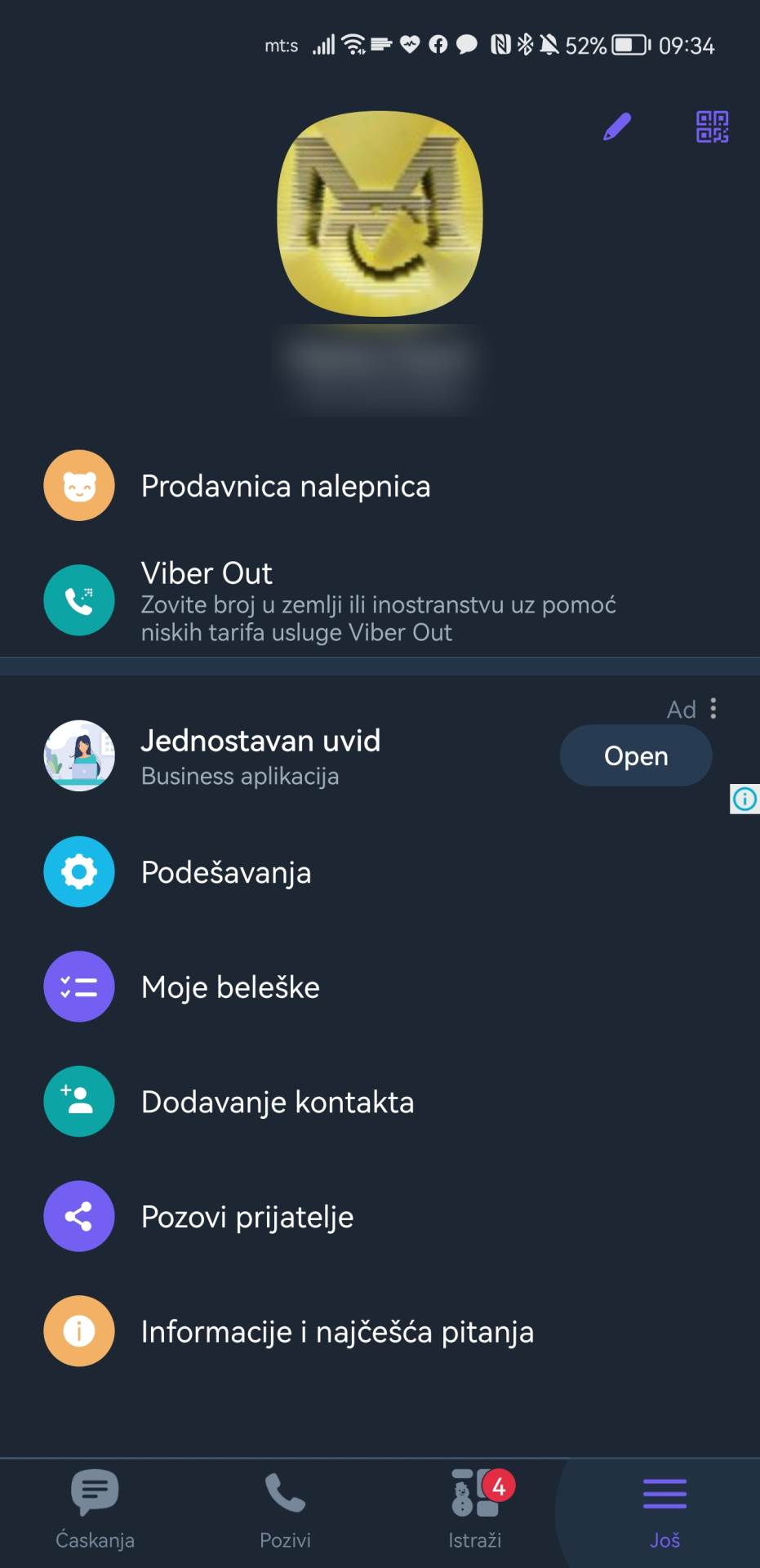 Viber reklame kako skloniti iz aplikacije