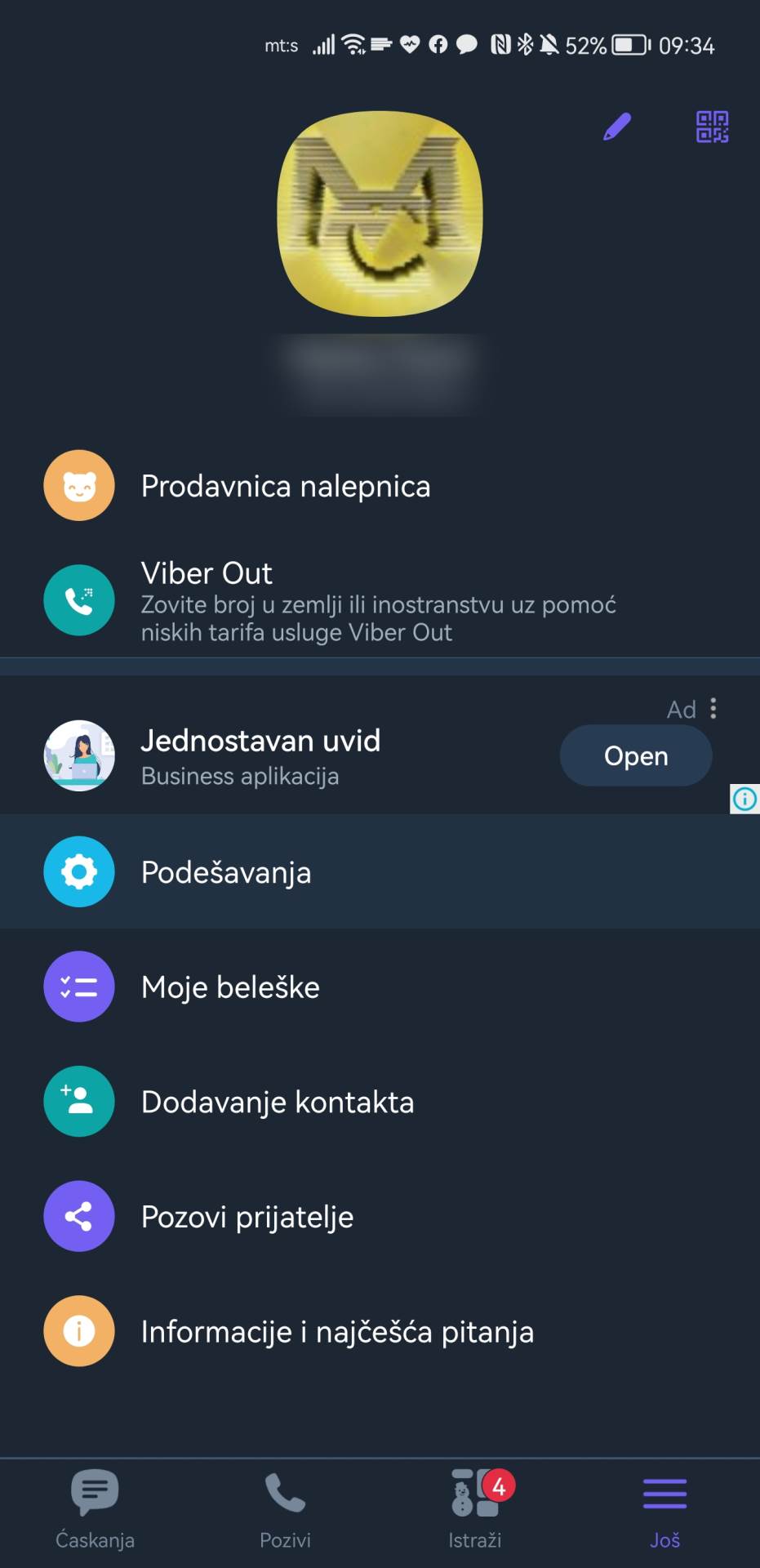 Viber reklame kako skloniti iz aplikacije