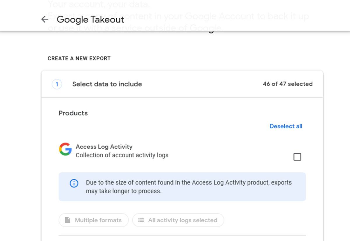 Google Takeout