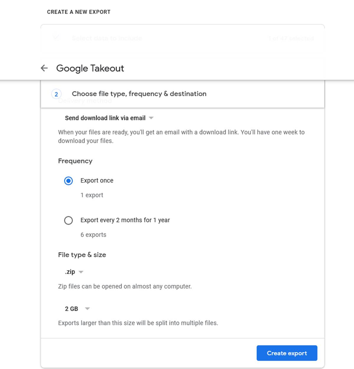 Google Takeout
