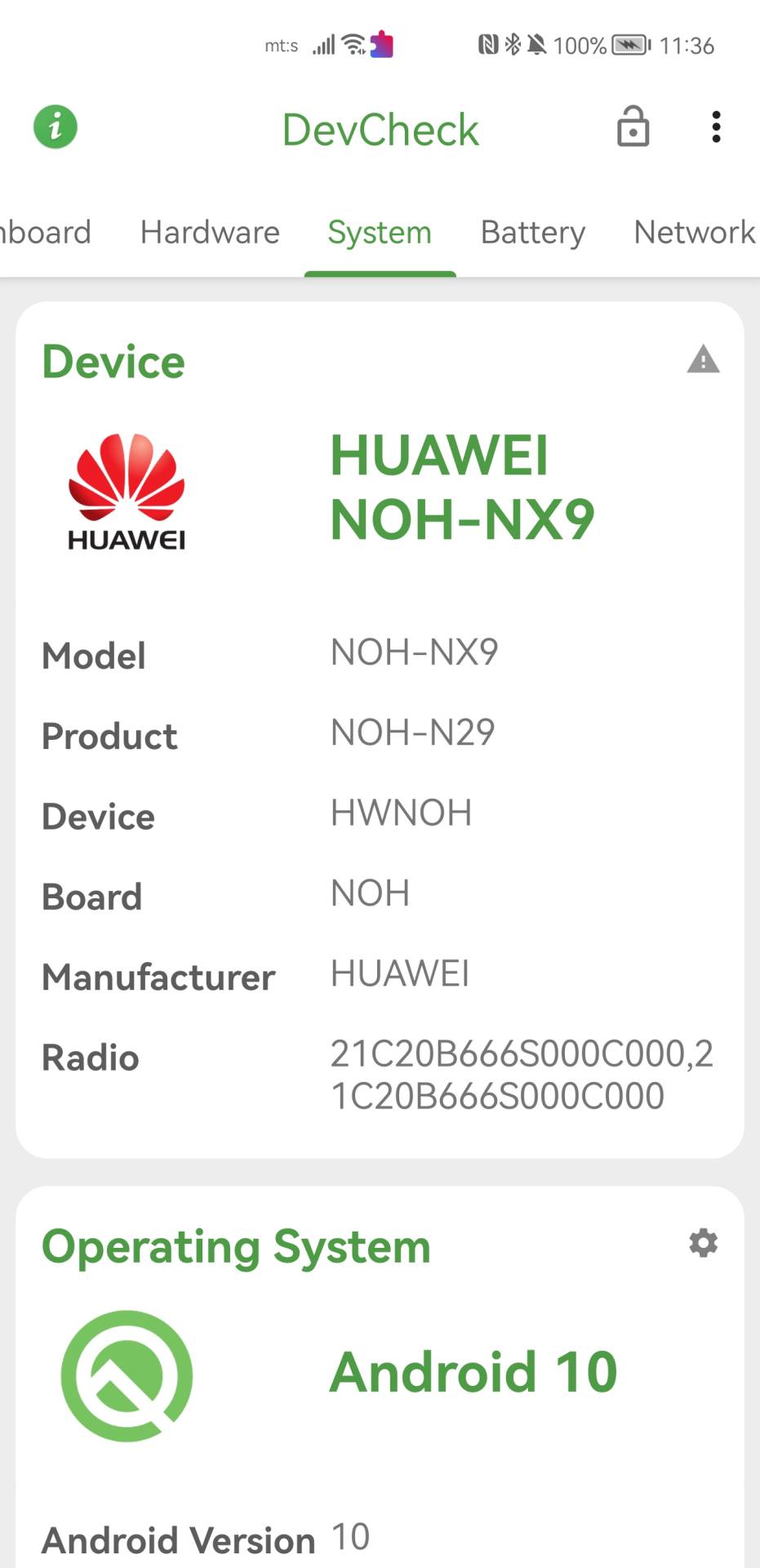 Huawei Mate 40 Pro DevCheck.jpg