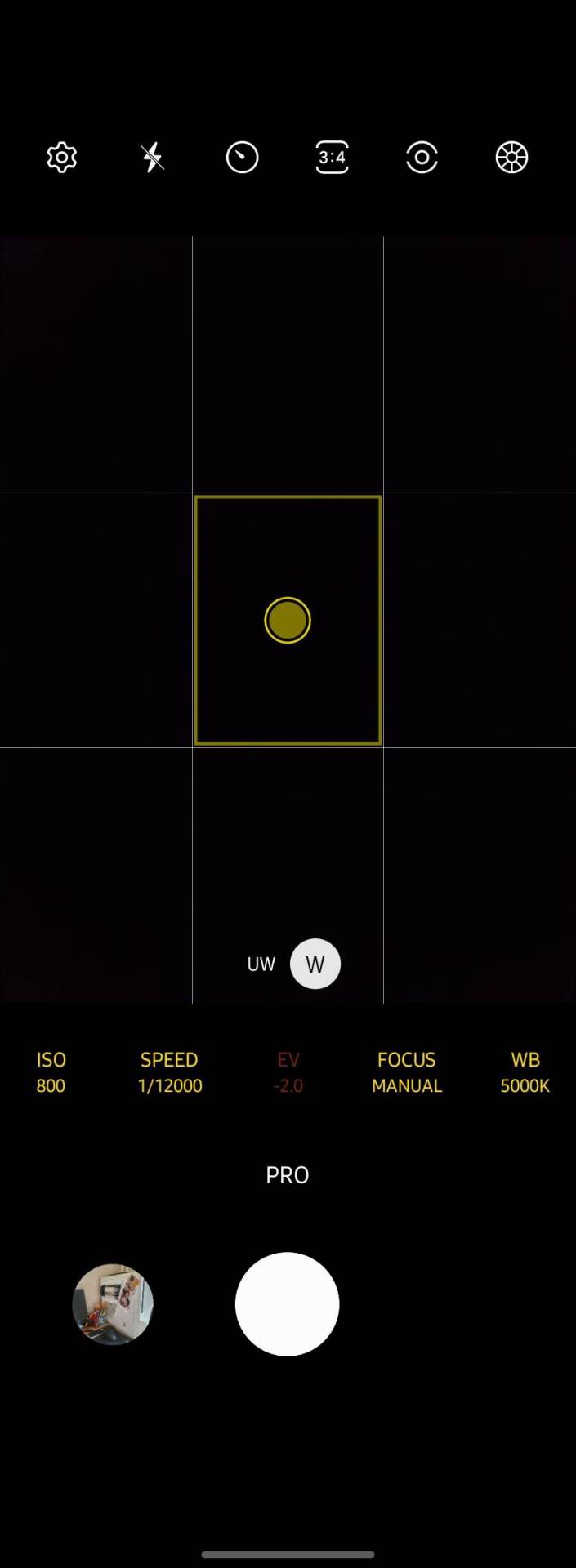 Samsung Pro režim snimanja