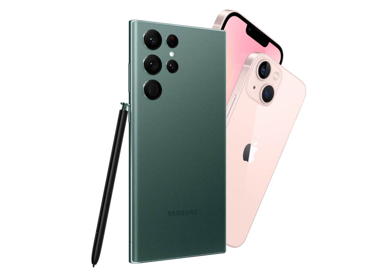 S22 Ultra i iPhone 13