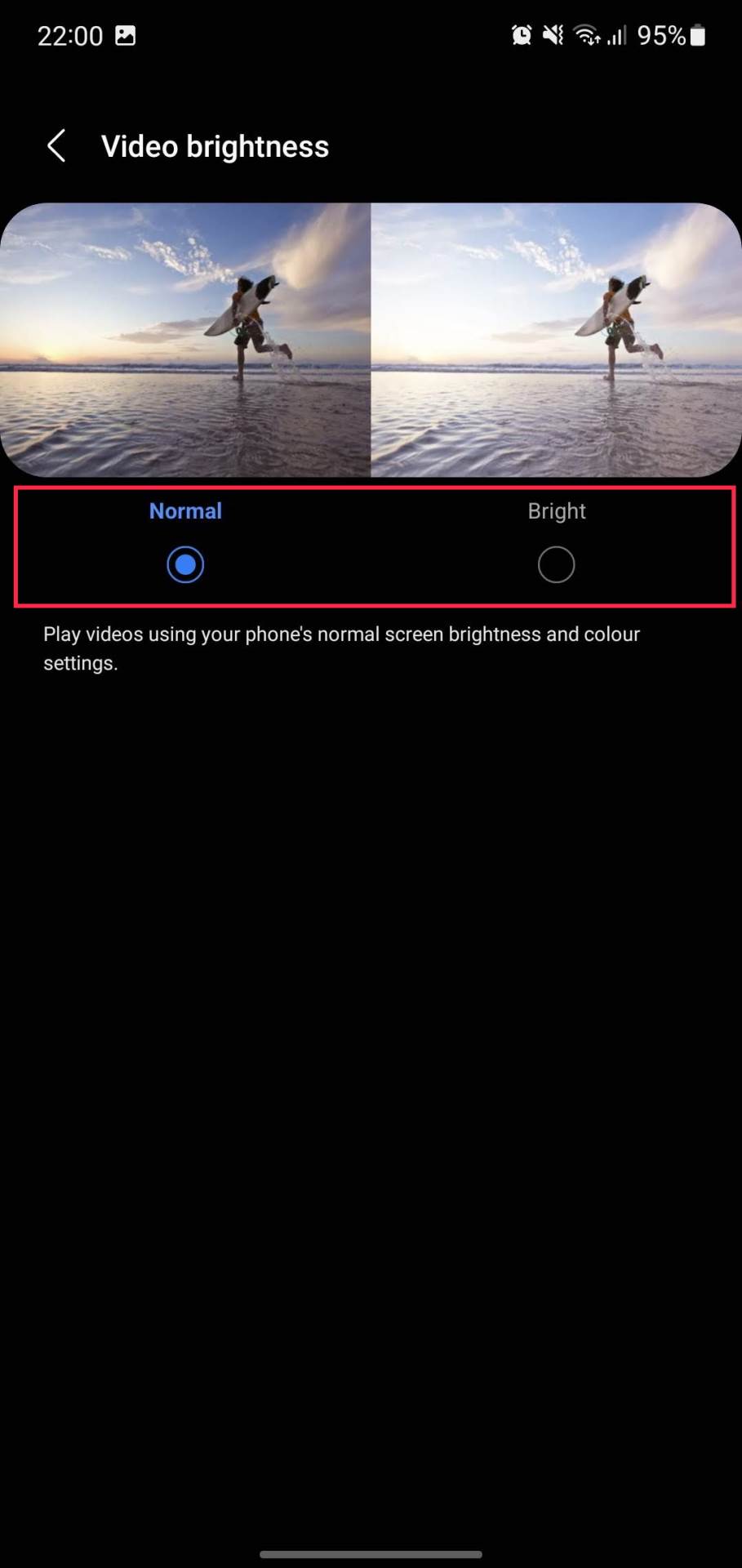 Normal podešavanja u Video Enhancer