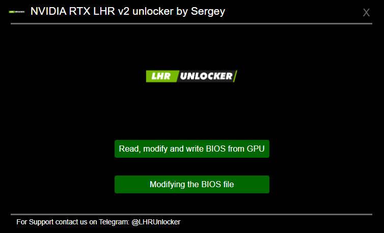 Nvidia RTX LHR v2 Unlocker alat za otključavanje NVIDIA grafika za rudarenje
