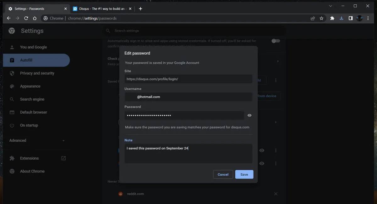 Chrome čuvanje lozinki