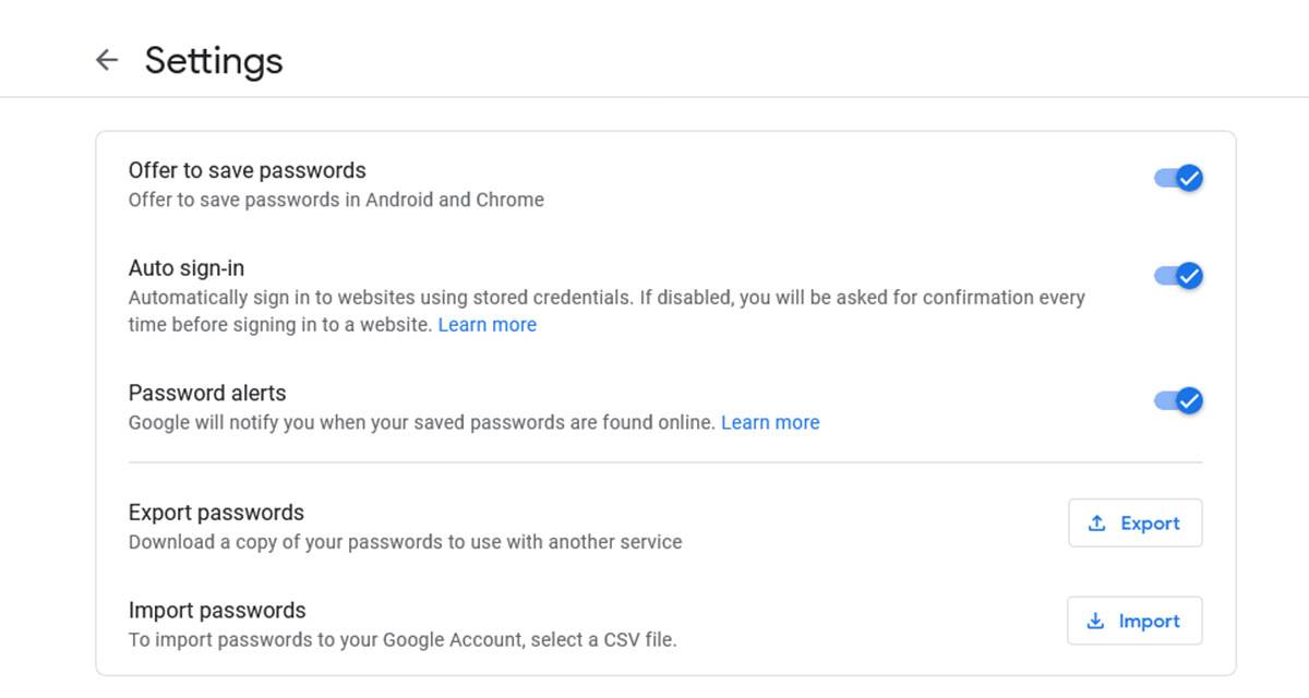 Chrome čuvanje lozinki