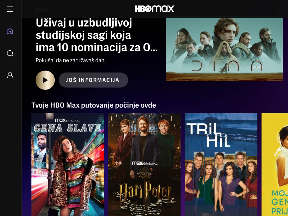 HBO Max sadržaj