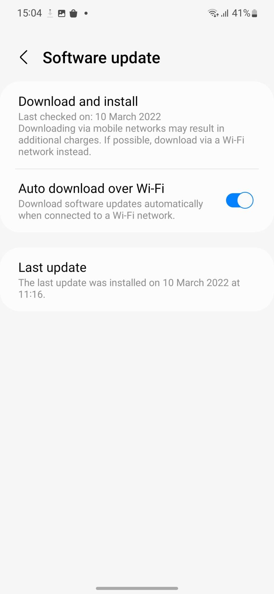 Samsung S22 ažuriranja softvera