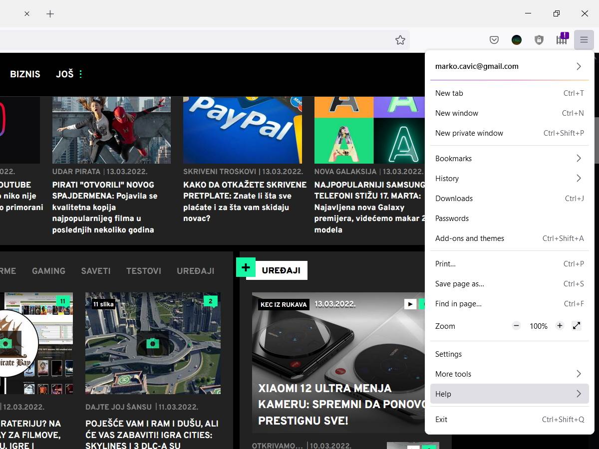 Firefox ukida Yandex i Mail.ru update