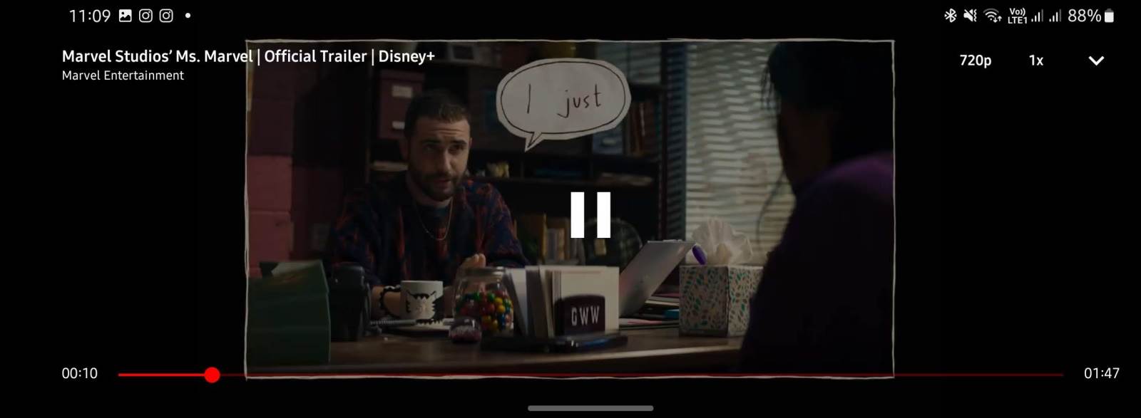 NewPipe video reprodukcija