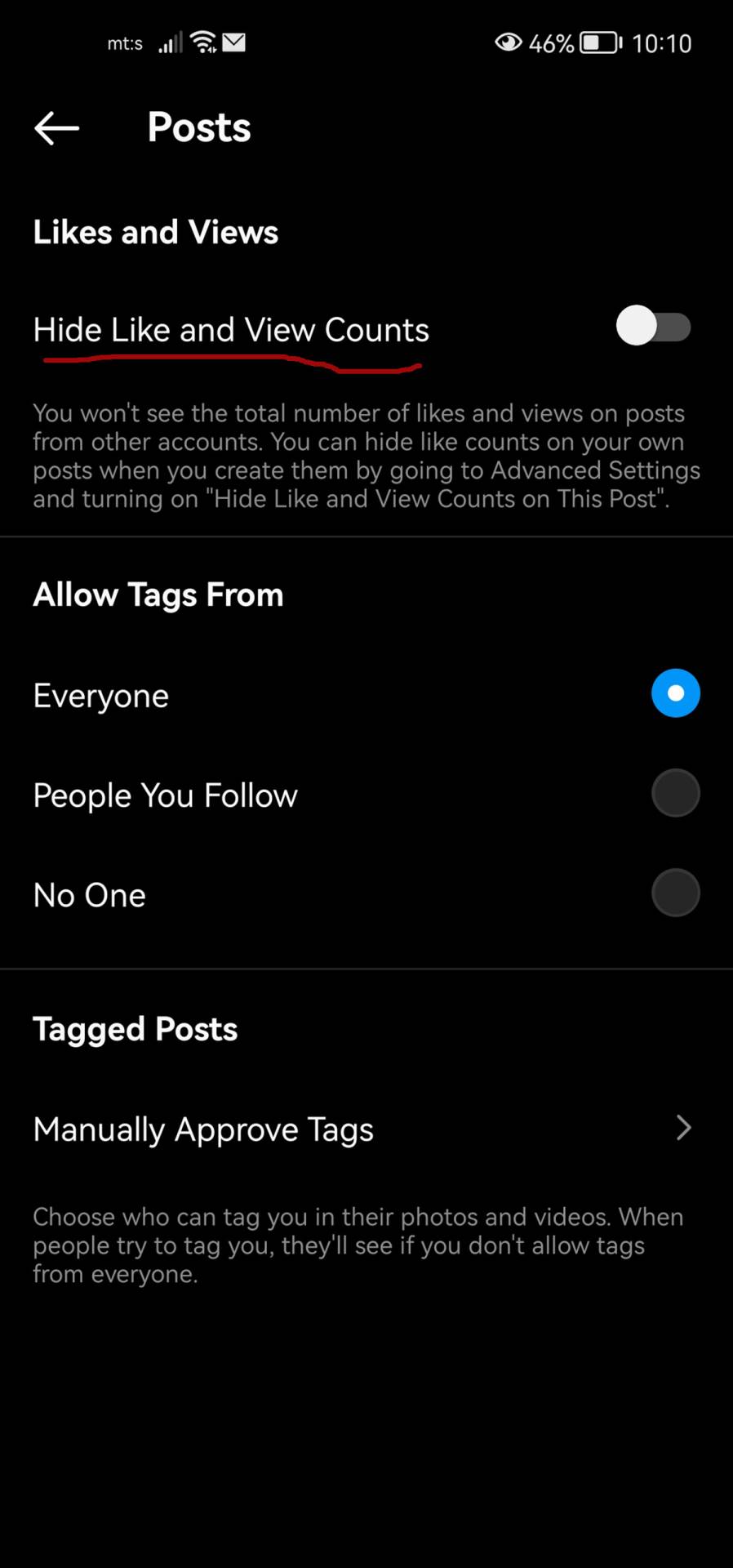 Instagram - sakrivanje lajkova