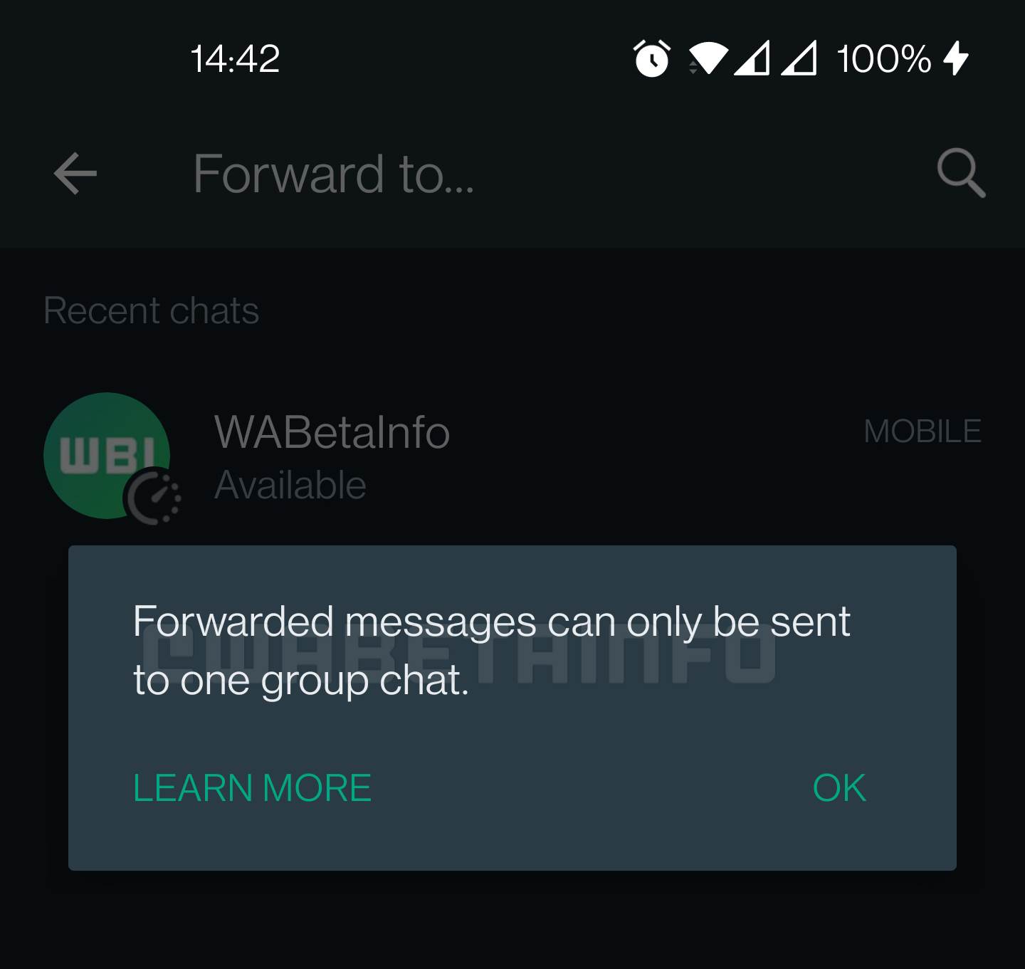 WhatsApp prosleđivanje poruka