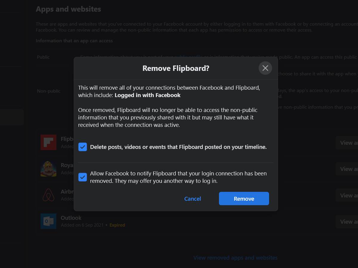 Facebook login nalog kako ukloniti 8.png