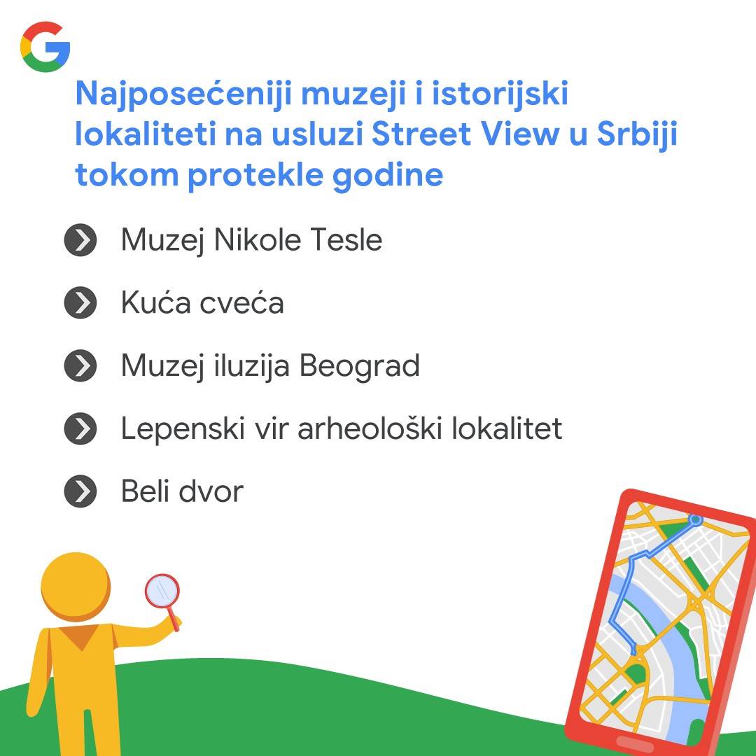 Najposećeniji muzeji i istorijski lokaliteti na usluzi Street View u Srbiji .jpg