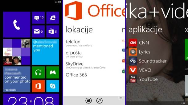 Nokia Lumia 520 Windows Phone info, opis, Secanje na Lumia 520 telefon