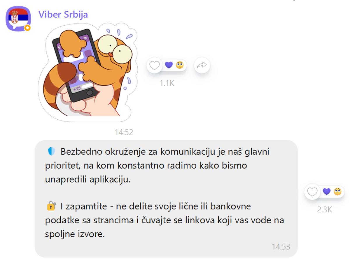 Viber saveti za privatnost i bezbednost