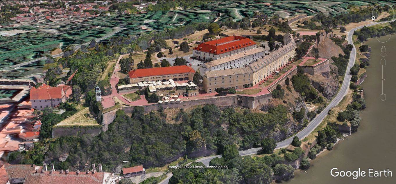 Novi Sad 3D prikaz Google Earth