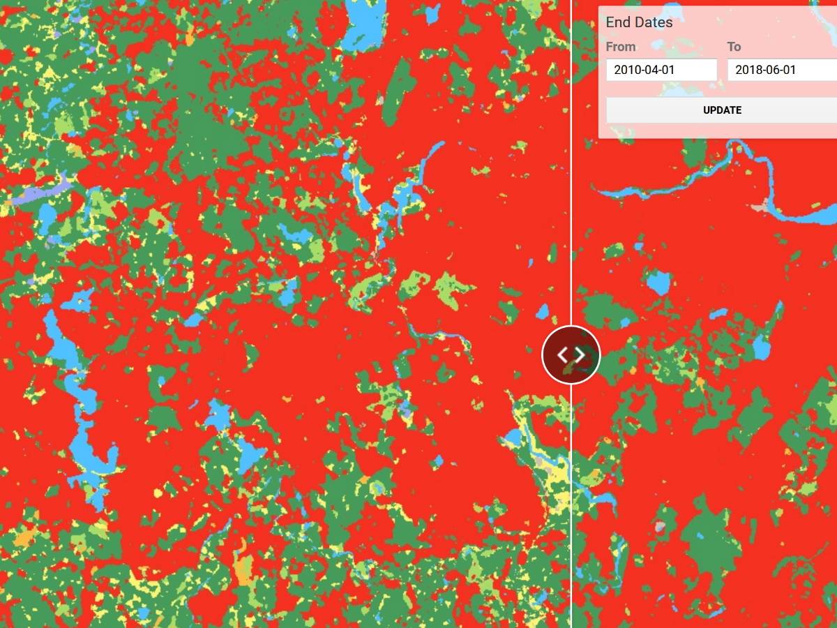 Mapa globalnog zagrevanja u Srbiji 