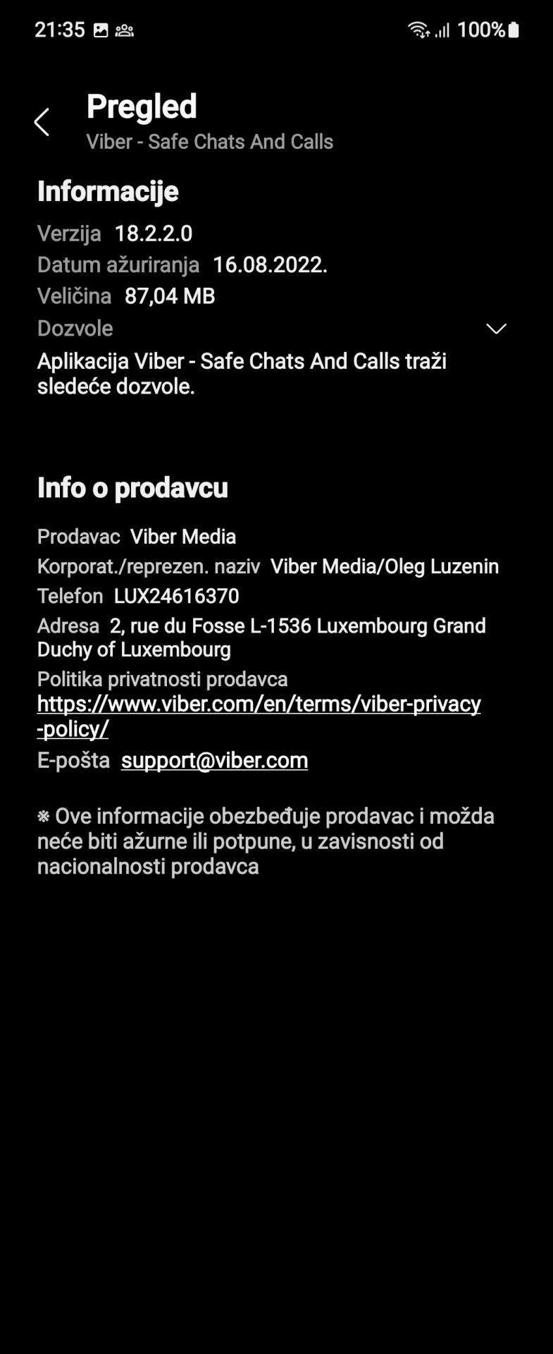 Viber aplikacija u Windows Store i Samsung Store