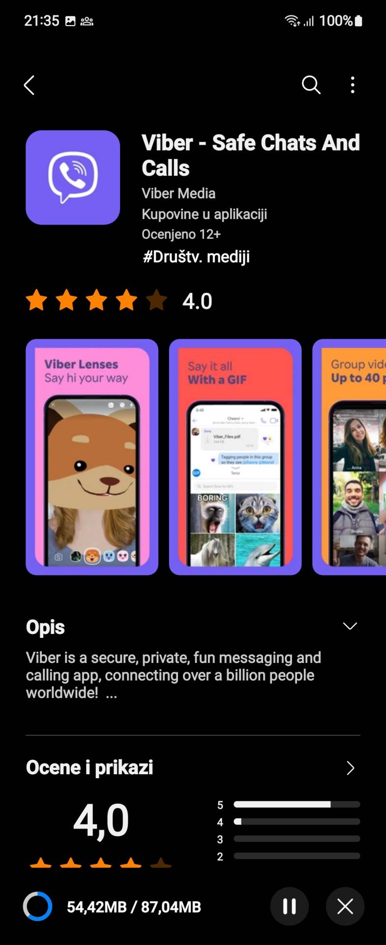 Viber aplikacija u Windows Store i Samsung Store